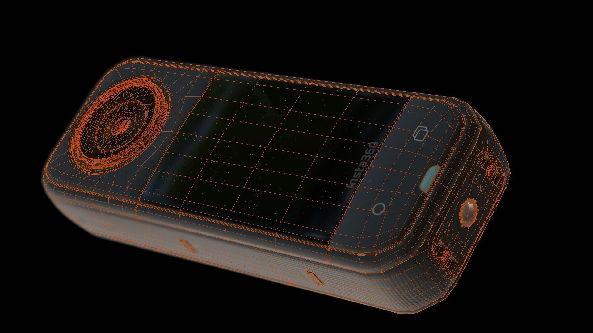 Insta360 X5 Low-poly 3D model_26