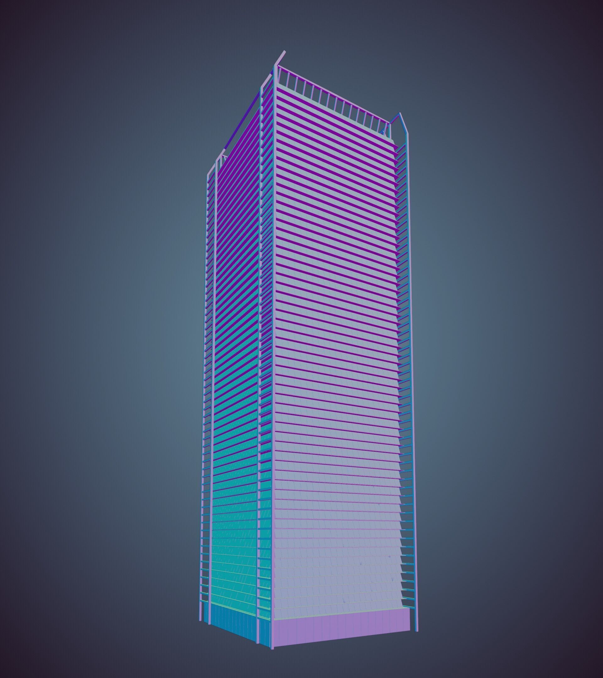 Parametric Building 1a8 3D model_29
