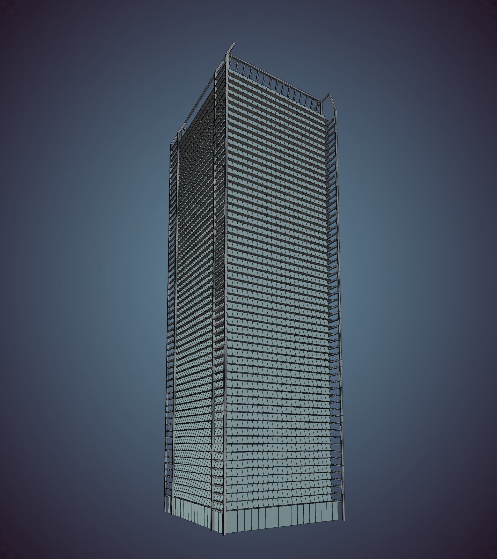 Parametric Building 1a8 3D model_42