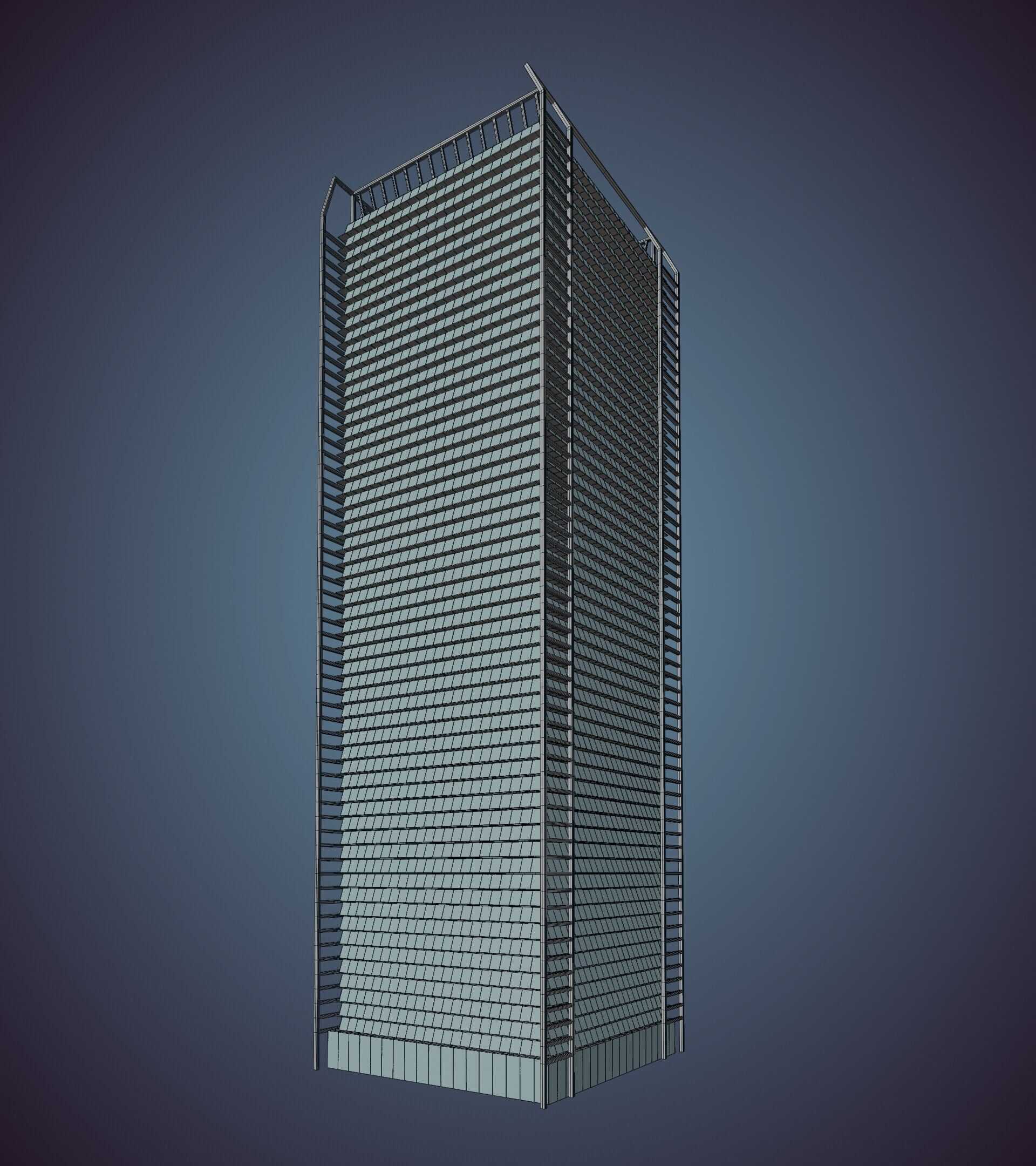 Parametric Building 1a8 3D model_43