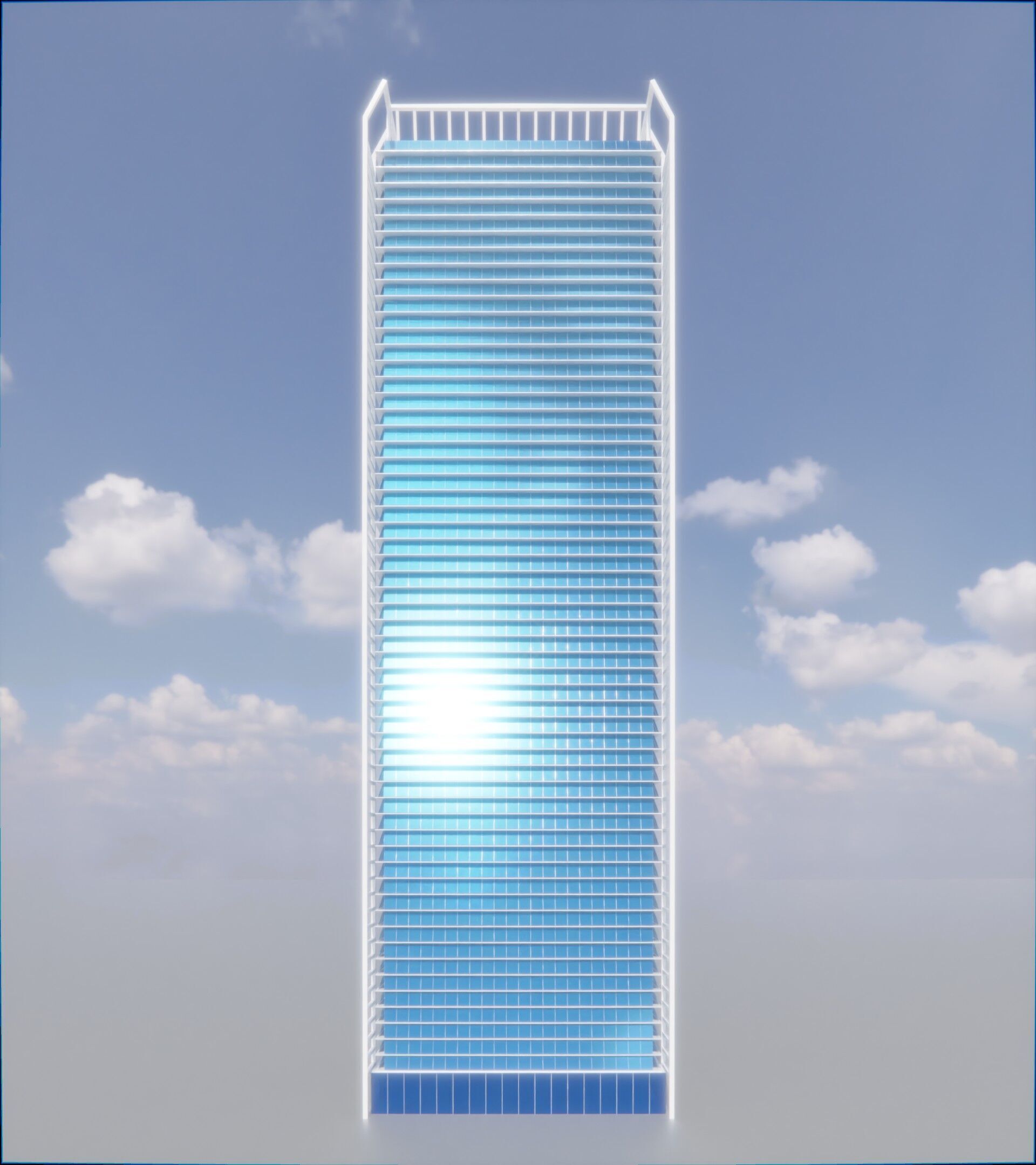 Parametric Building 1a8 3D model_1