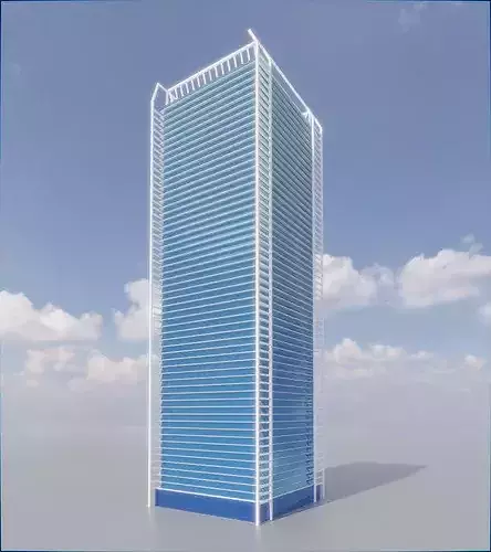 Parametric Building 1a8 3D model 4