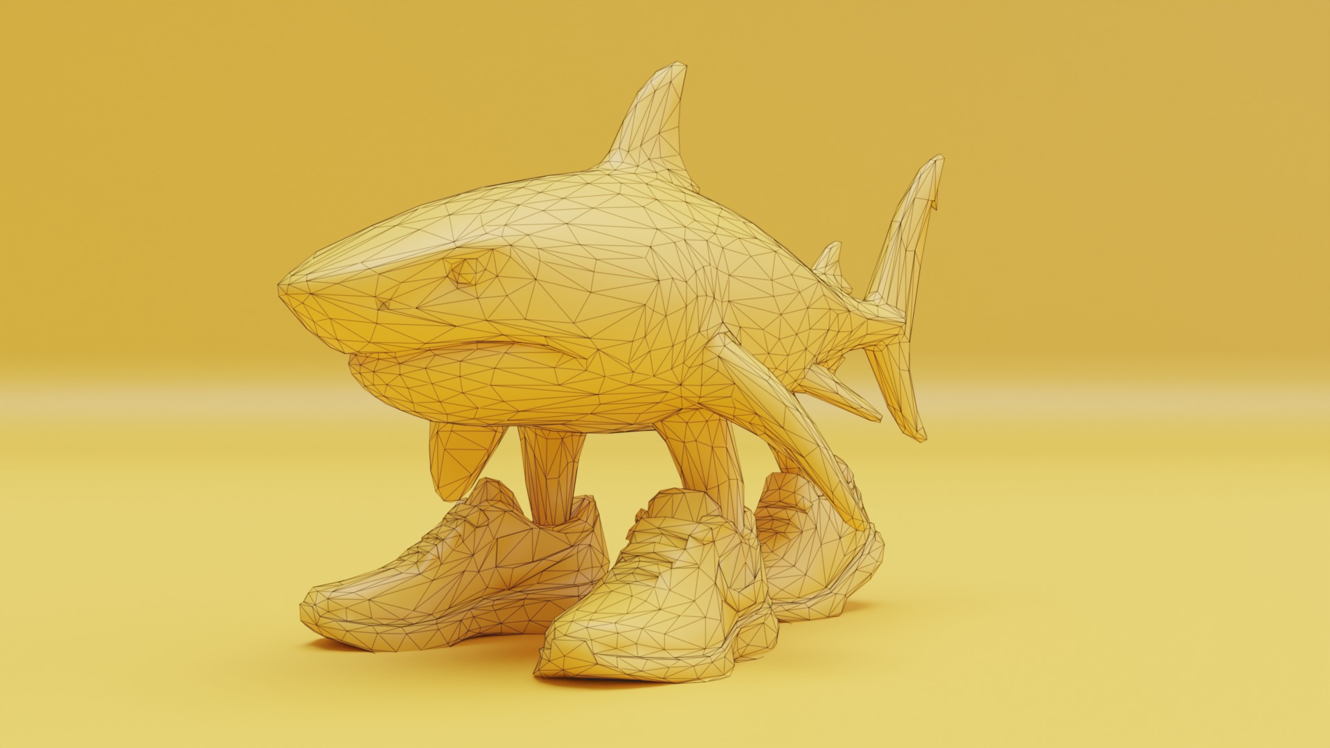 Italian brainrot Low Poly Character 3D Model Collection_15