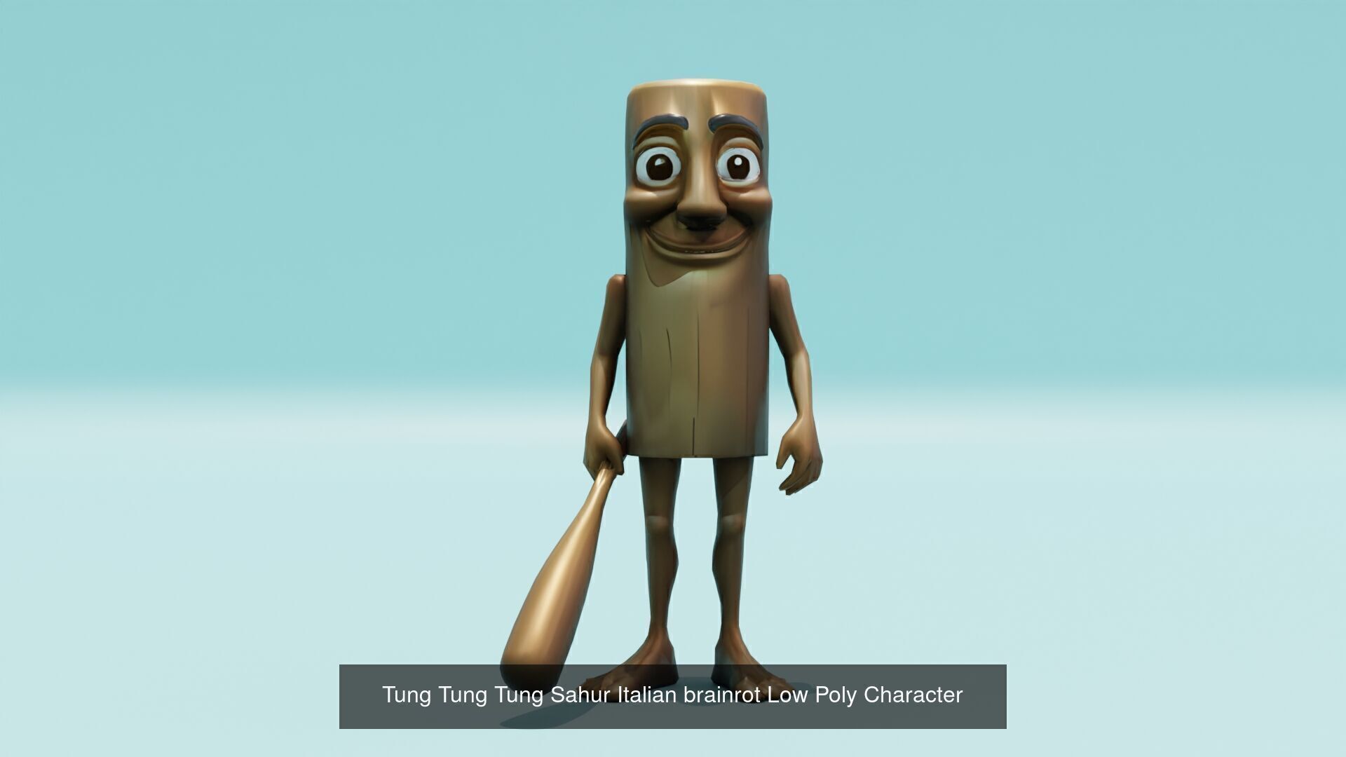 Italian brainrot Low Poly Character 3D Model Collection_1