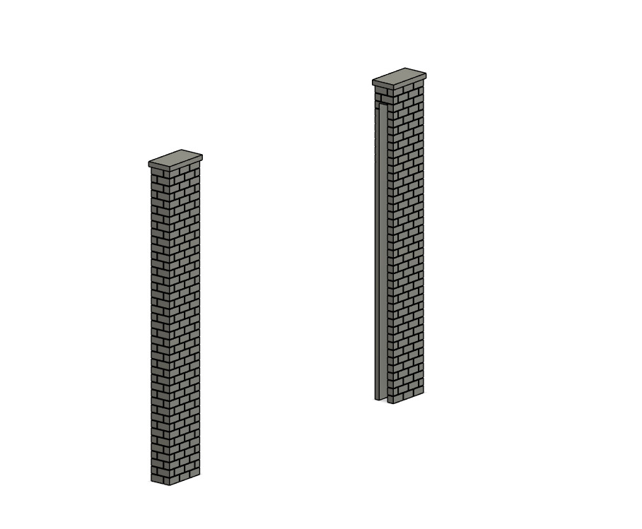 Model Railway Tunnel Portal Single Track Modular Design 3D print model_9