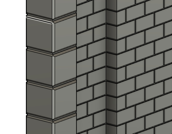 Model Railway Tunnel Portal Single Track Modular Design 3D print model_11