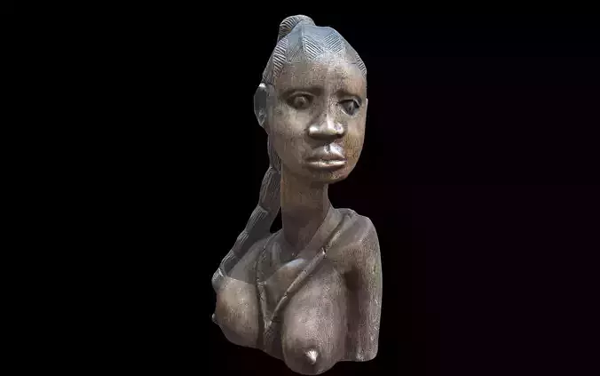 African Sculpture of Tribal Woman