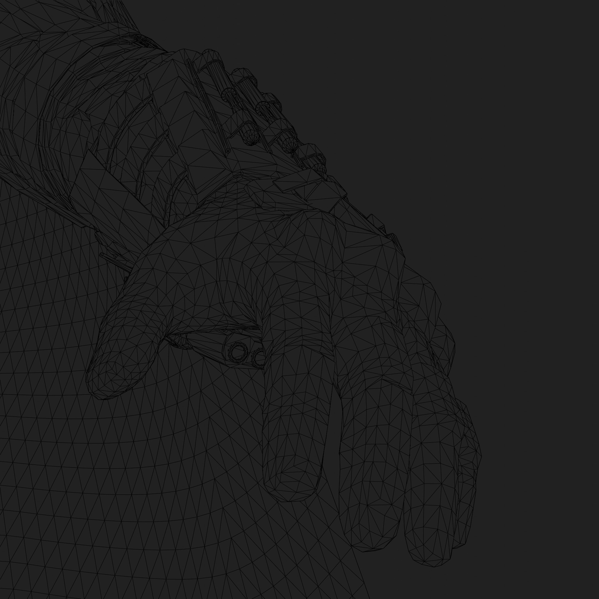 Batman 3D Model The Batman Pattinson Rigged PBR Blender FBX OBJ Low-poly 3D model_14