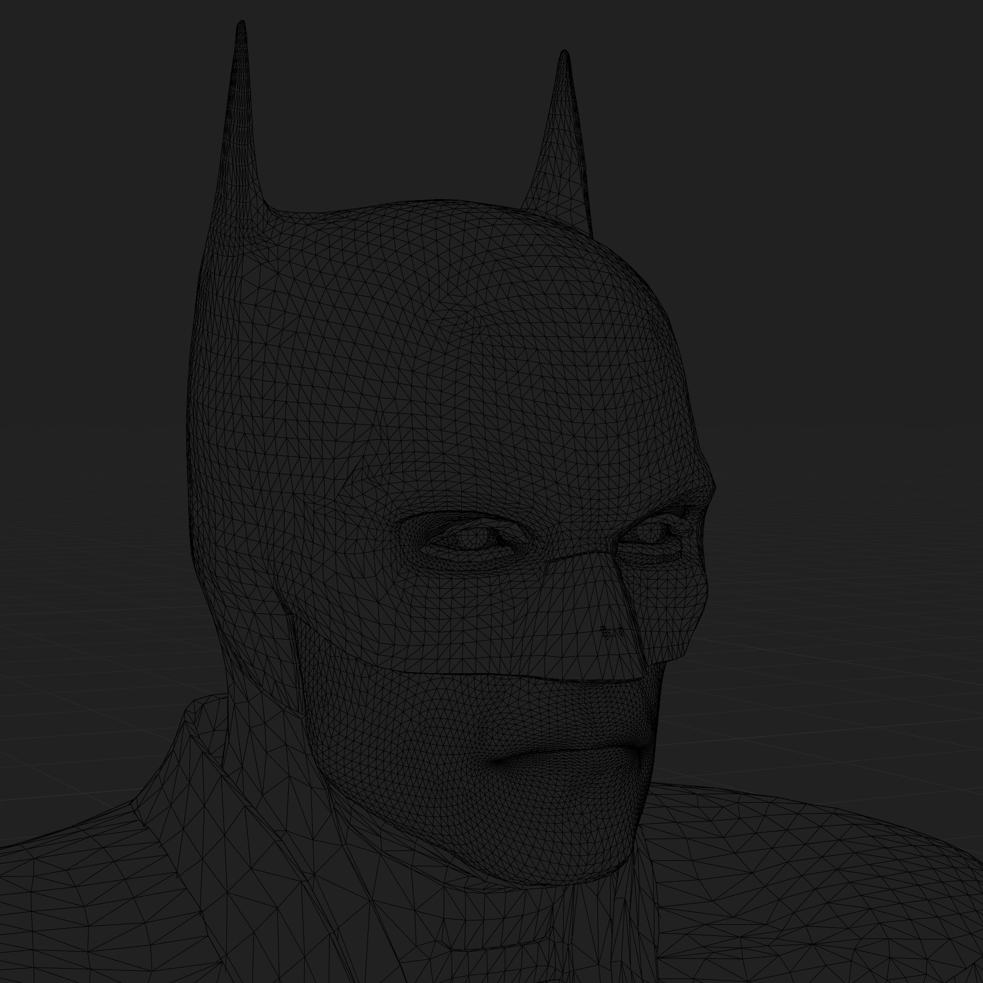 Batman 3D Model The Batman Pattinson Rigged PBR Blender FBX OBJ Low-poly 3D model_10