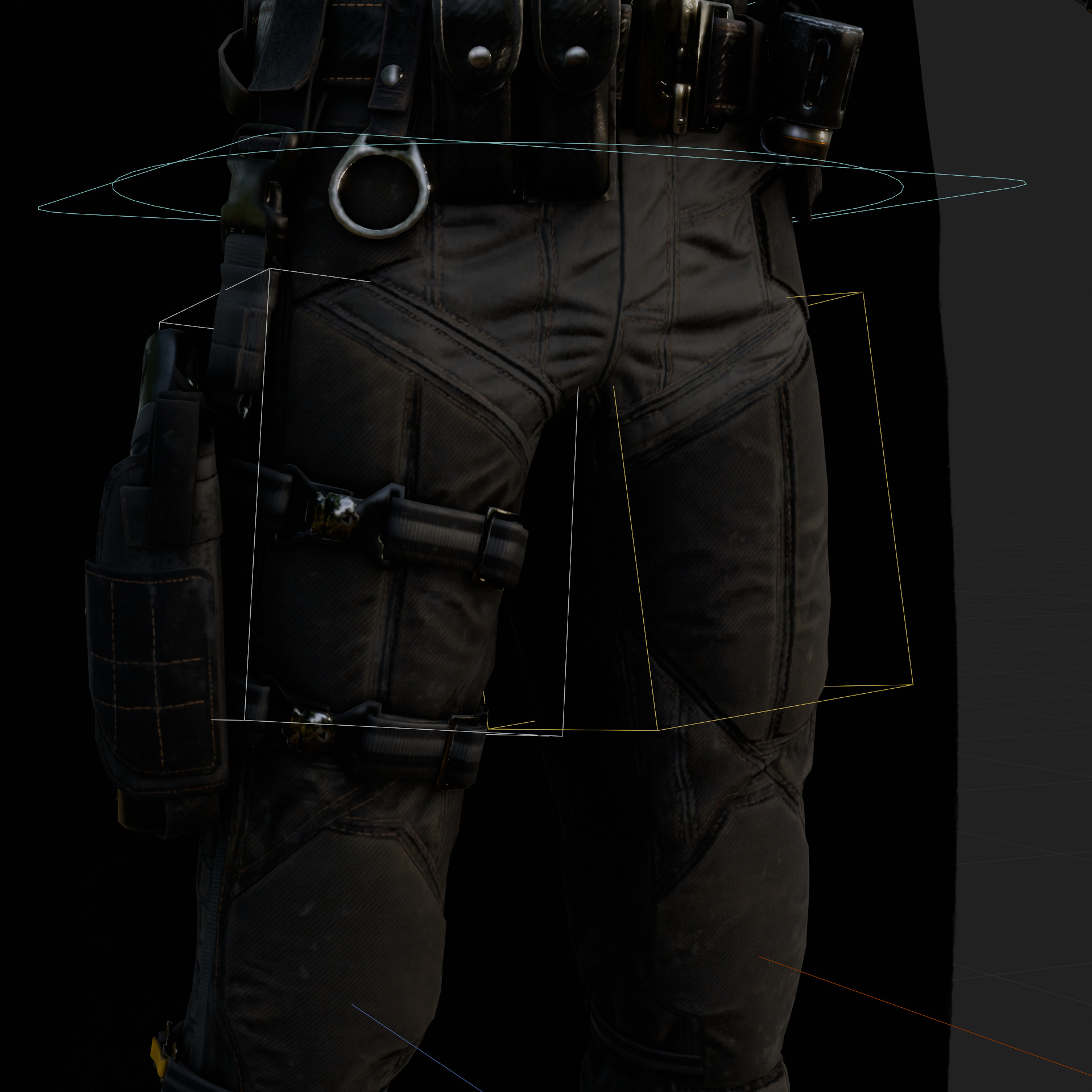 Batman 3D Model The Batman Pattinson Rigged PBR Blender FBX OBJ Low-poly 3D model_4