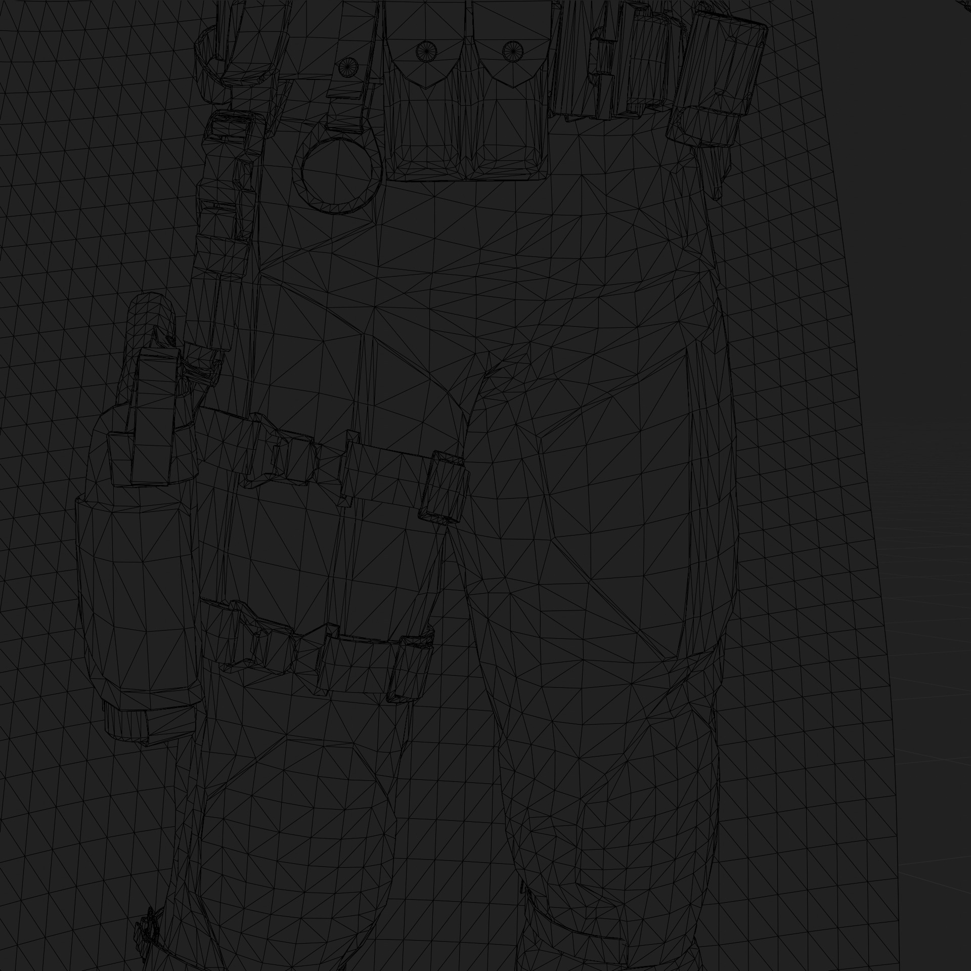 Batman 3D Model The Batman Pattinson Rigged PBR Blender FBX OBJ Low-poly 3D model_12