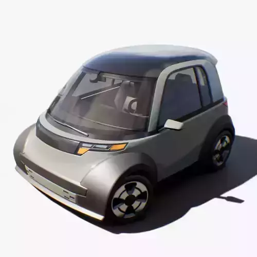 Microcar - Game Ready Vehicle Low-poly 3D model