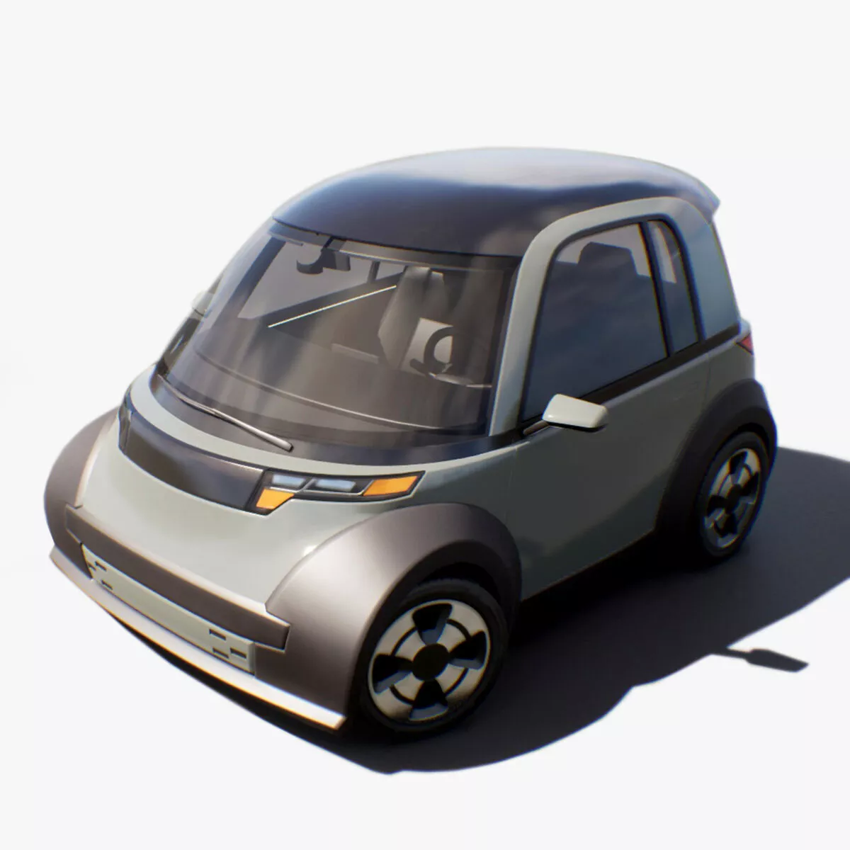 Microcar - Game Ready Vehicle Low-poly 3D model