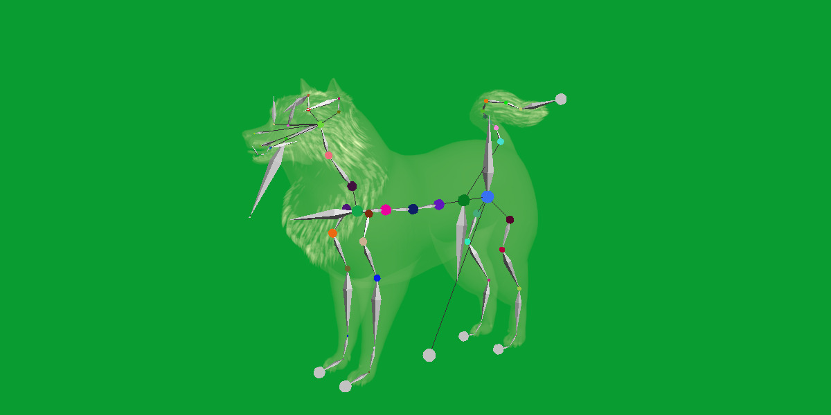 Samoyed Dog Low-poly 3D model_30