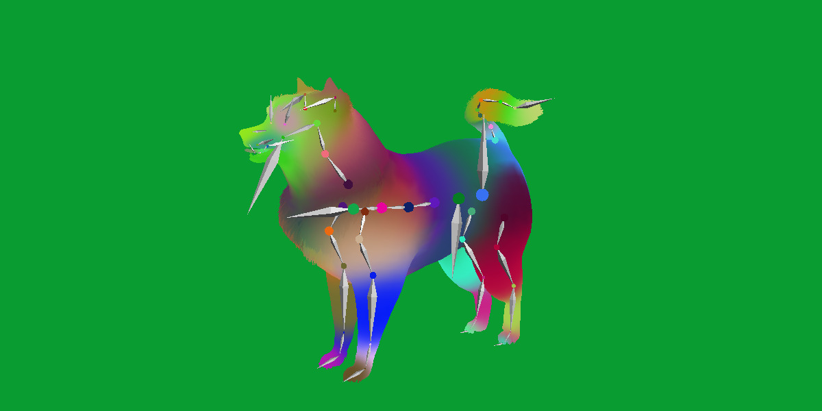 Samoyed Dog Low-poly 3D model_31