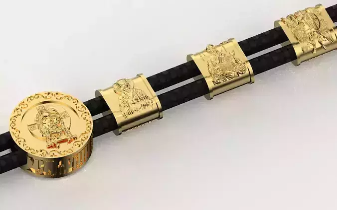 Bracelet with saints faces