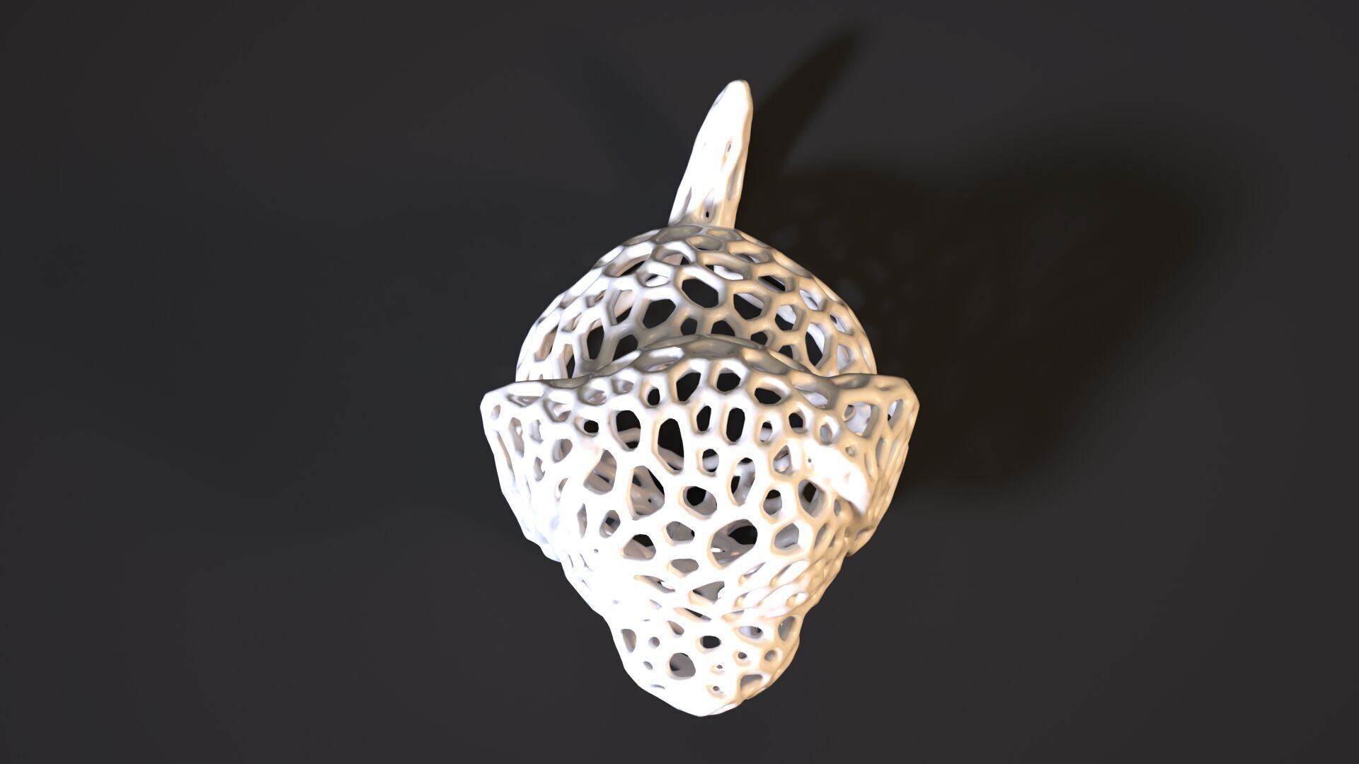 Puppy Voronoi 3D print model_14