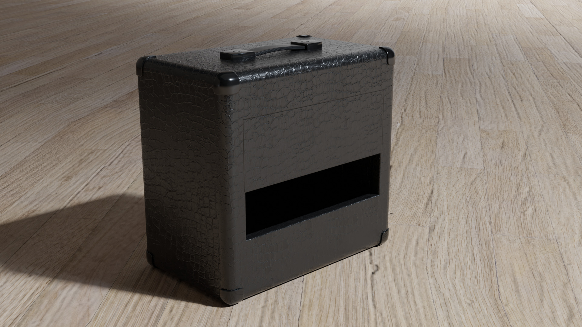 40W Amplifier Boom Box Low-poly 3D model_4