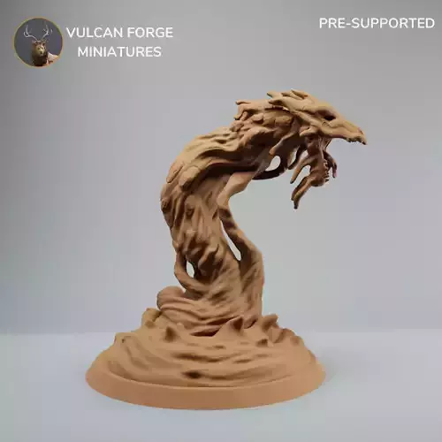 Desert Wyrm Attacking  Sand worm pre supported