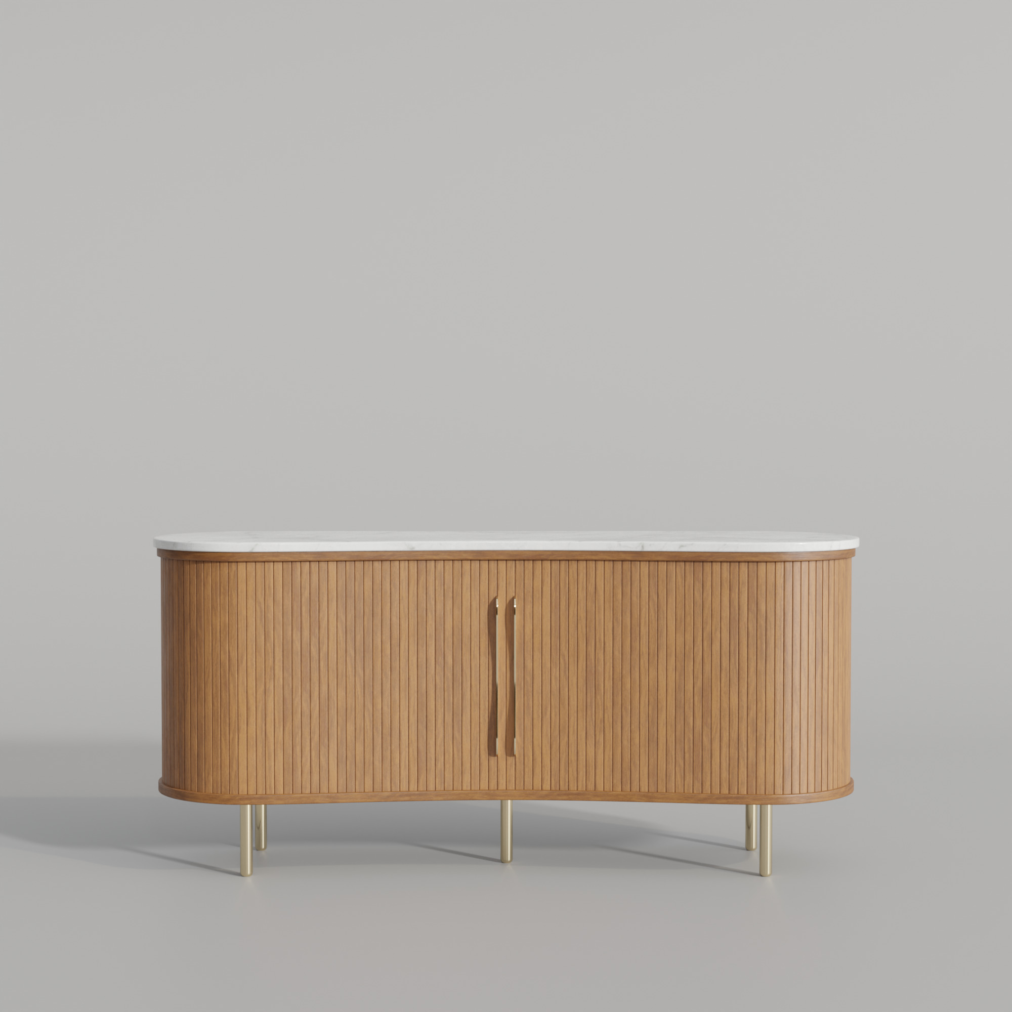 Marble Sideboard Low-poly 3D model_1