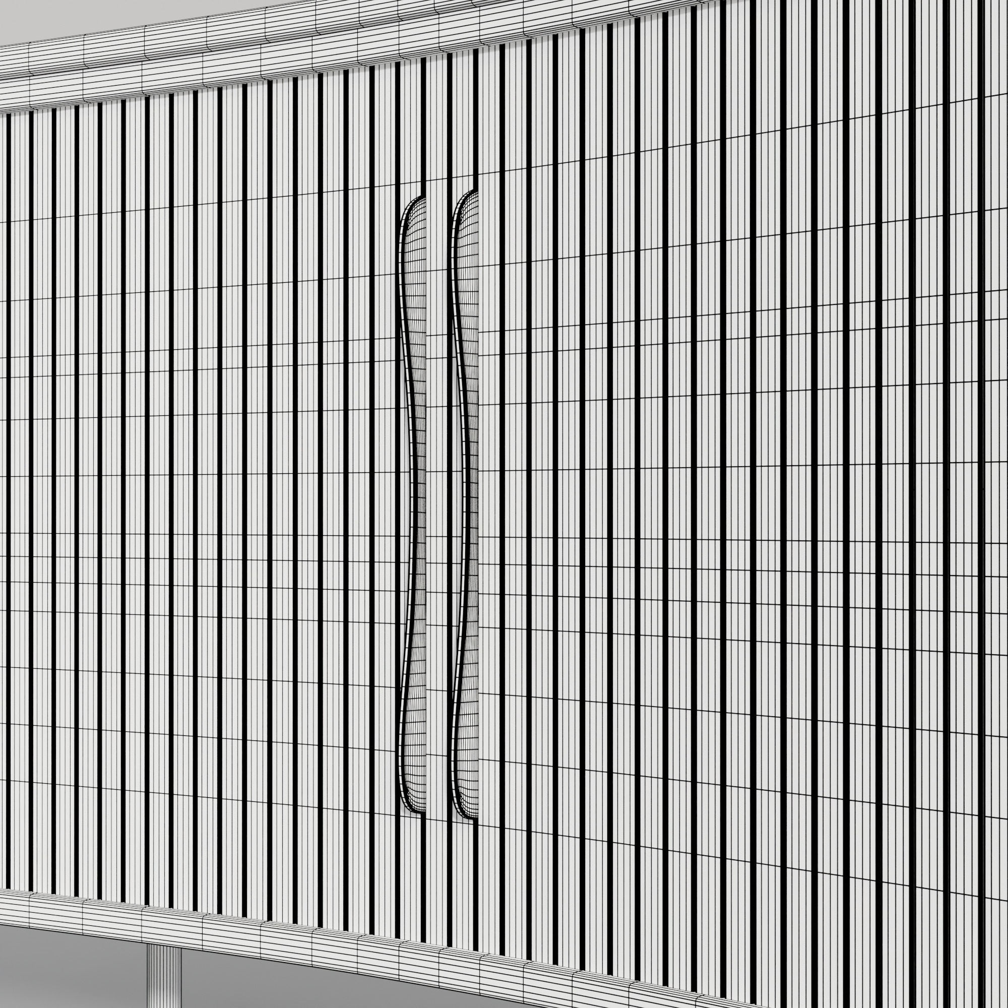 Marble Sideboard Low-poly 3D model_6