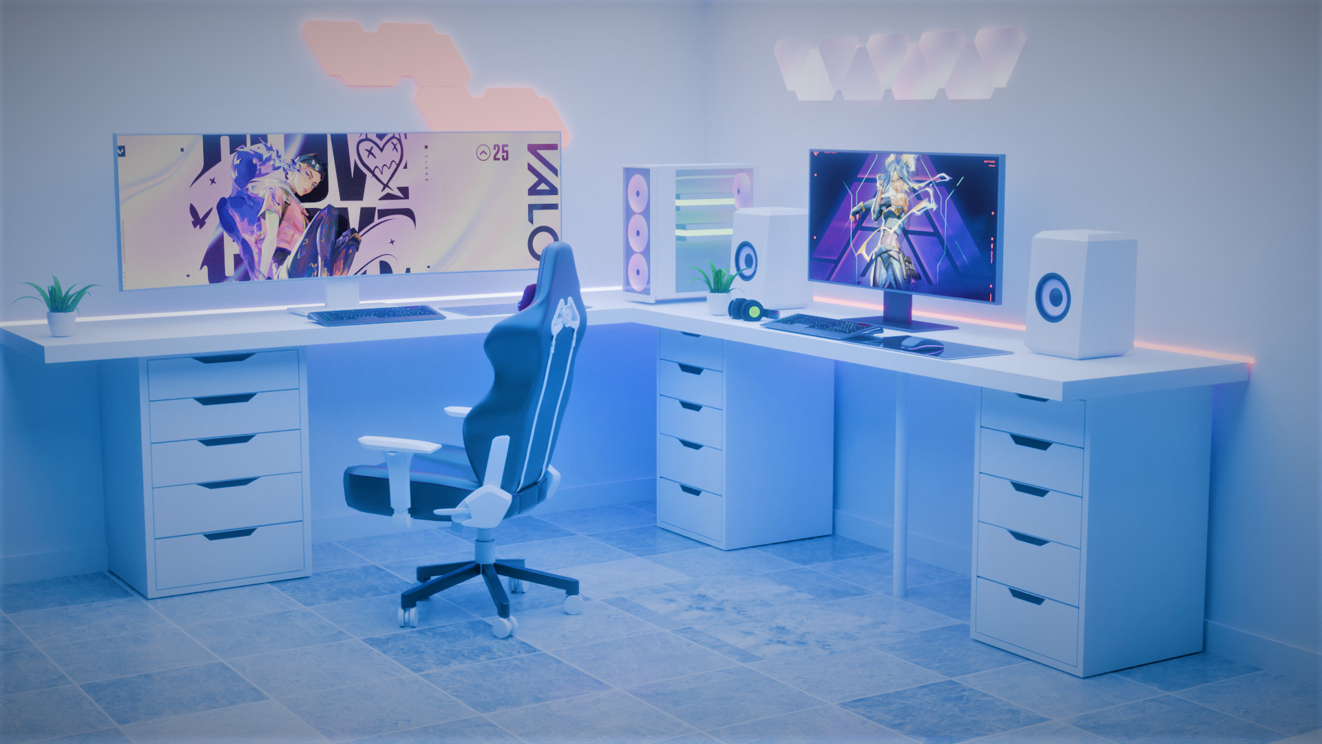 gaming room 3D model_1
