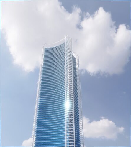 Parametric Building 1c8 3D model 6