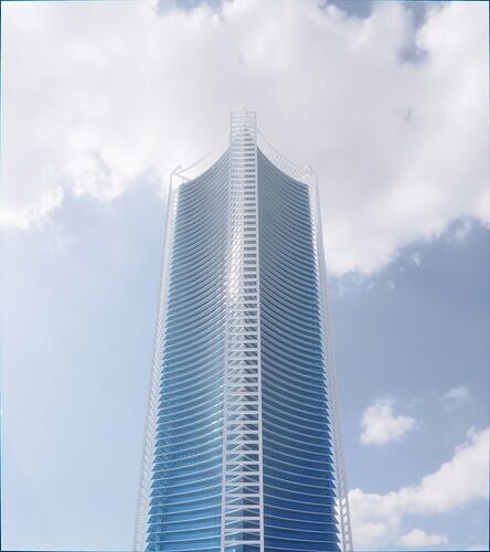 Parametric Building 1c8 3D model 5