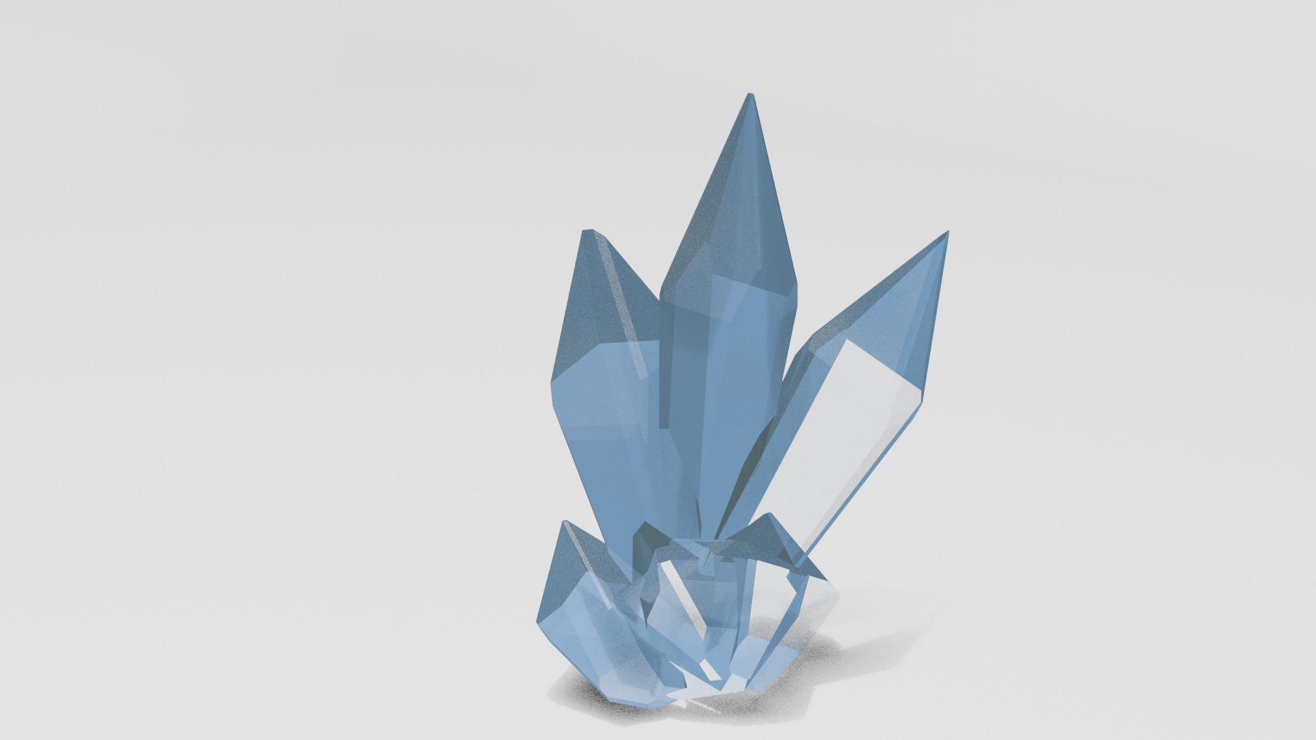 Tall Crystal Bundle Low-poly 3D model_1