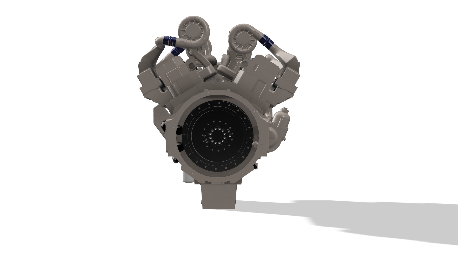Cummins QSK60 CM500 DIESEL ENGINE 3D print model_7