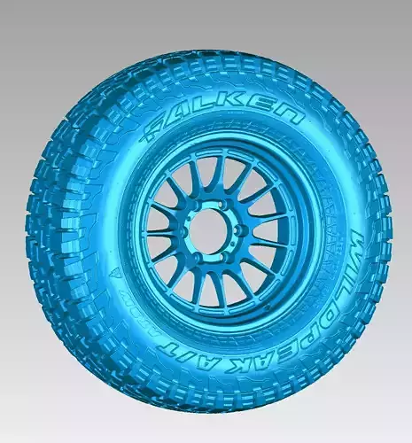 Falken Wildpeak LT 285x70xR17 Offroad Tire 3D Scan