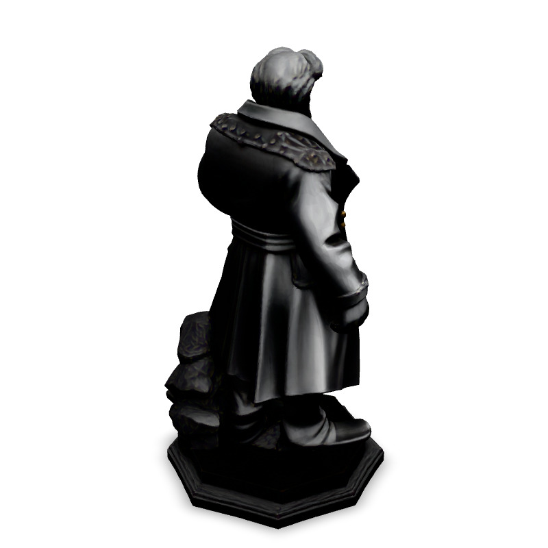 3D Model  Fantasy Military Commander Low-poly 3D model_5