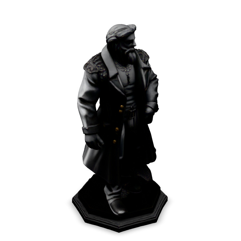 3D Model  Fantasy Military Commander Low-poly 3D model_2