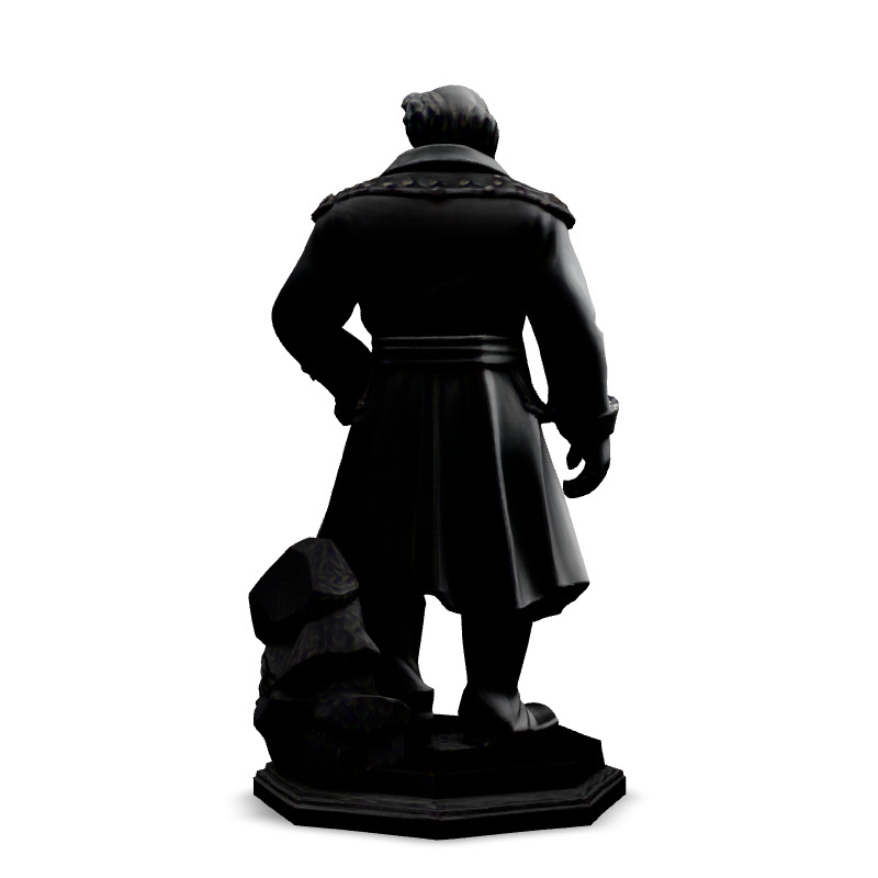 3D Model  Fantasy Military Commander Low-poly 3D model_6