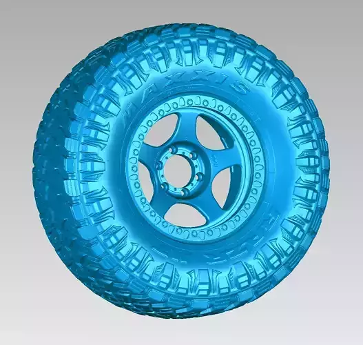 Maxxis Razr MT 37x13-50R17LT on RRW Offroad Tire 3D Scan