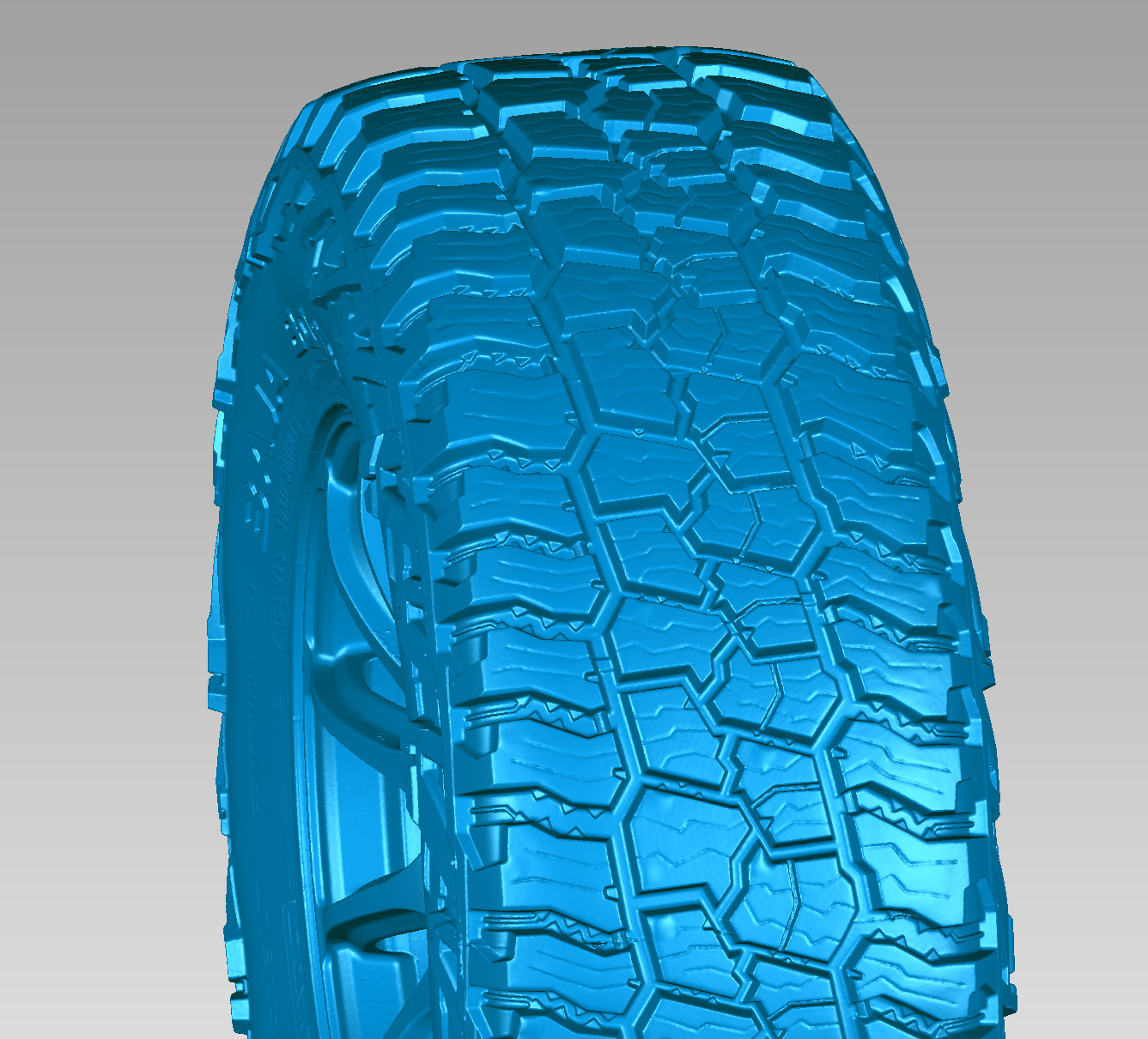 Mickey Thompson Baja Boss 35x12-50xR18 Rays Offroad Tire 3D Scan 3D model_3