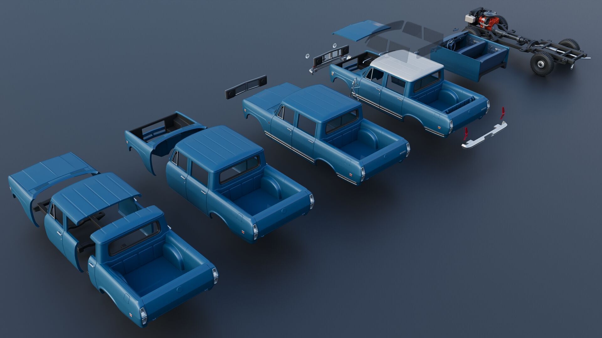 International Wagonmaster 1973 3D print model_18