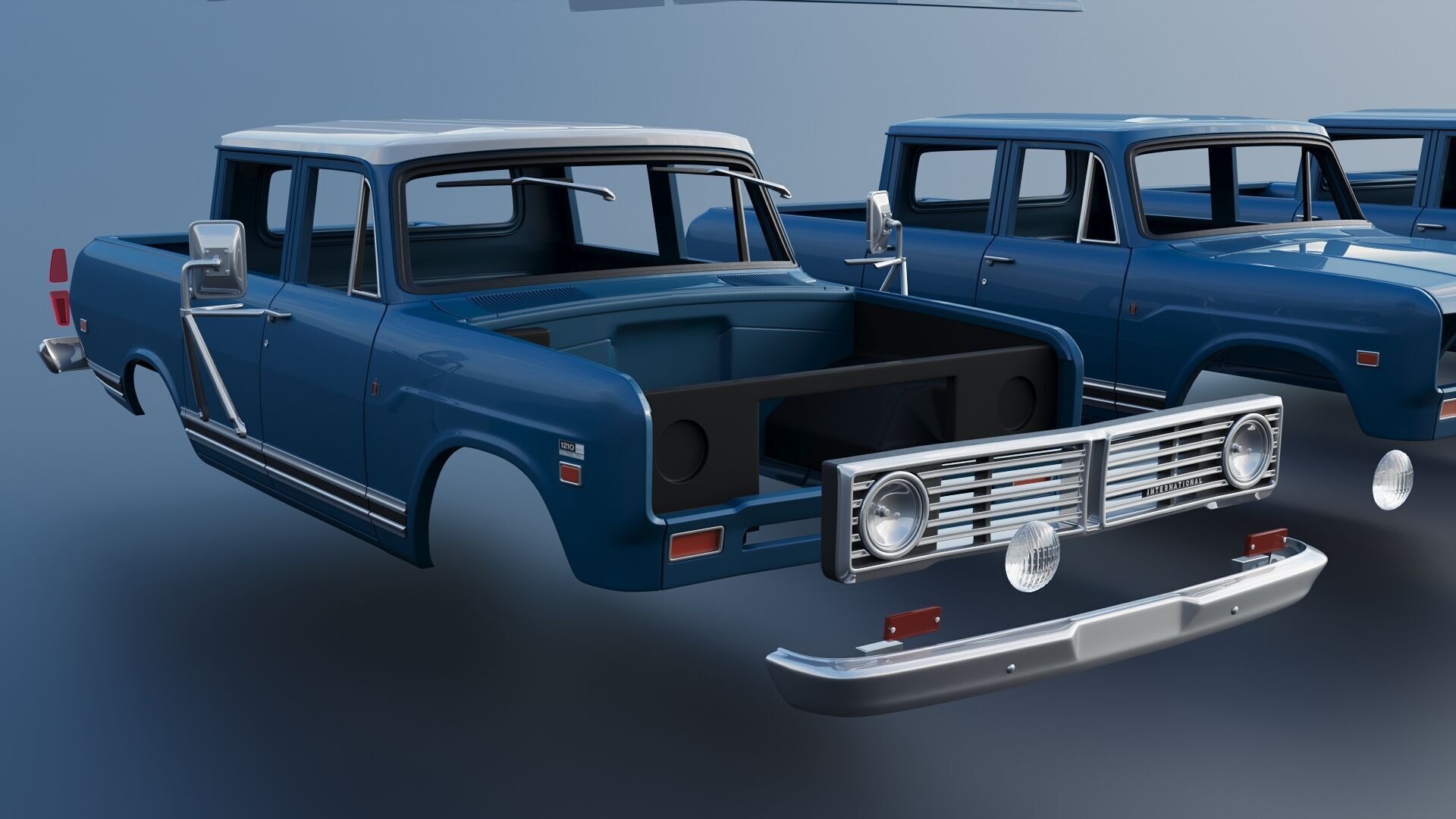 International Wagonmaster 1973 3D print model_21