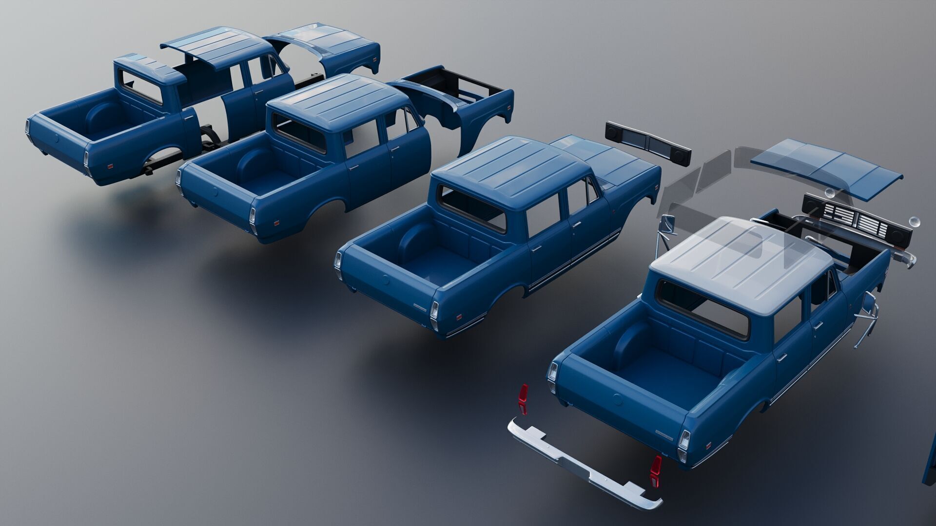 International Wagonmaster 1973 3D print model_20