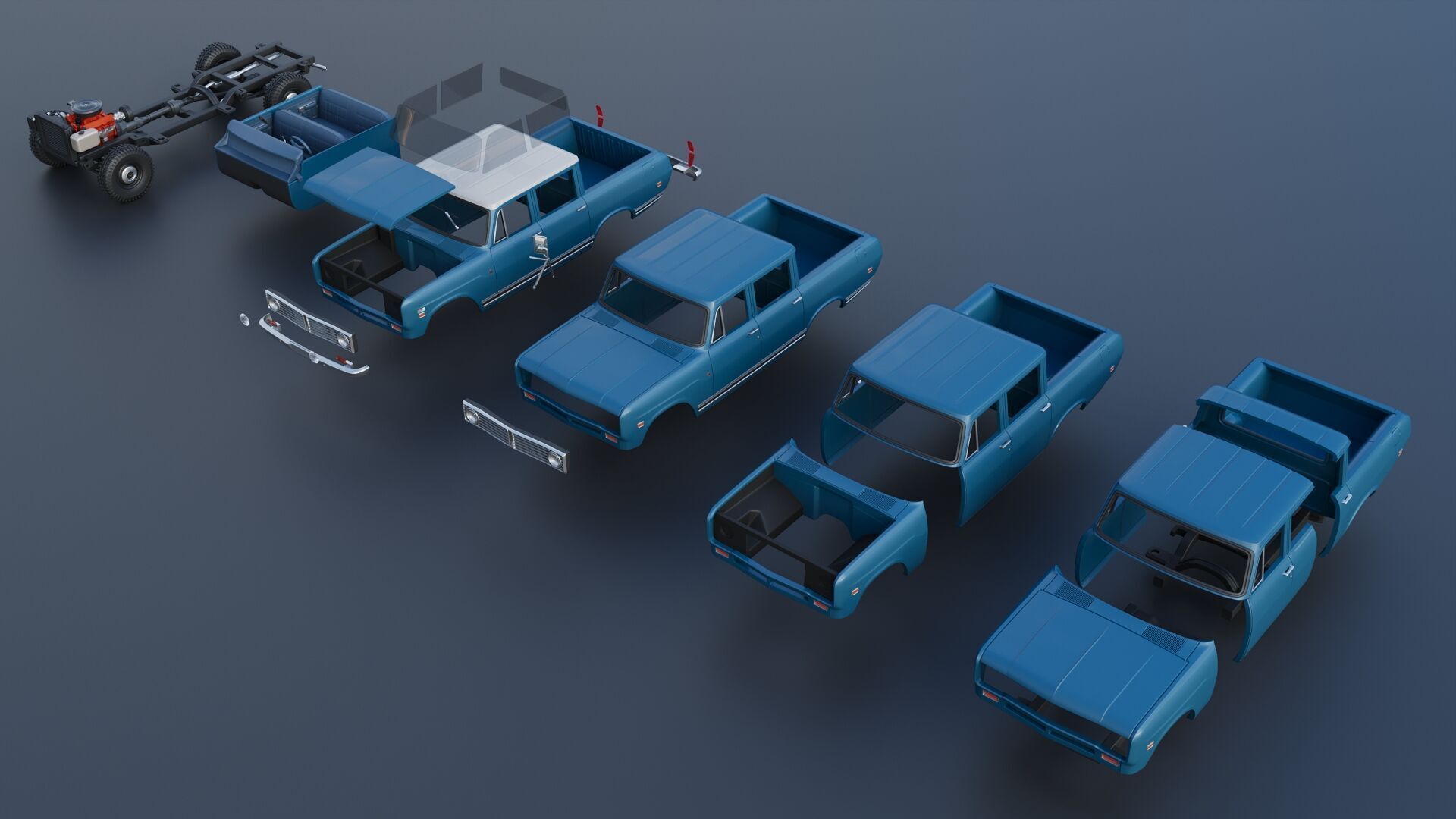International Wagonmaster 1973 3D print model_16