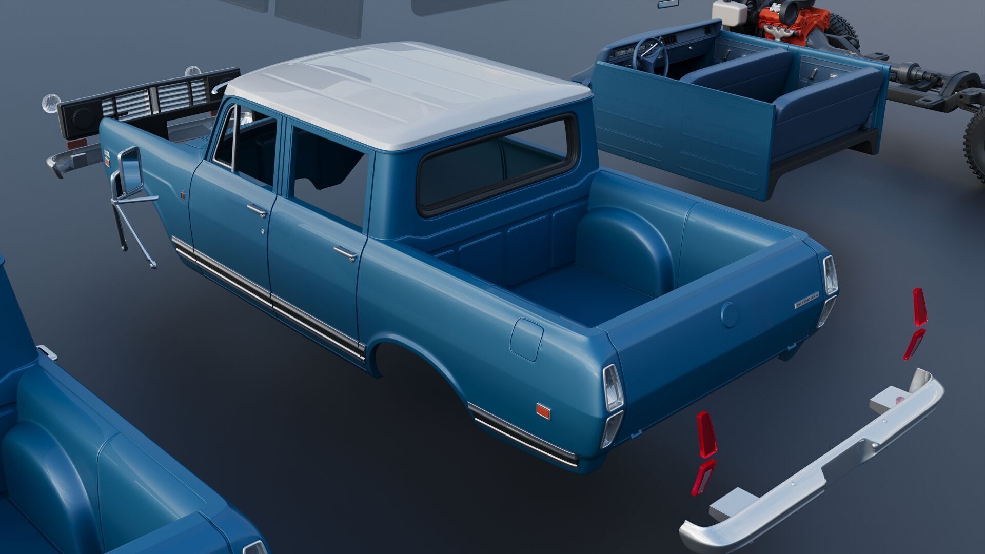 International Wagonmaster 1973 3D print model_19