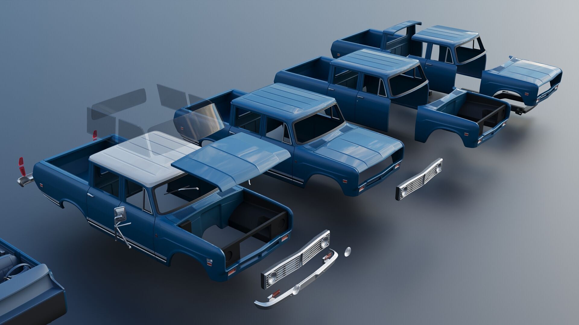 International Wagonmaster 1973 3D print model_22