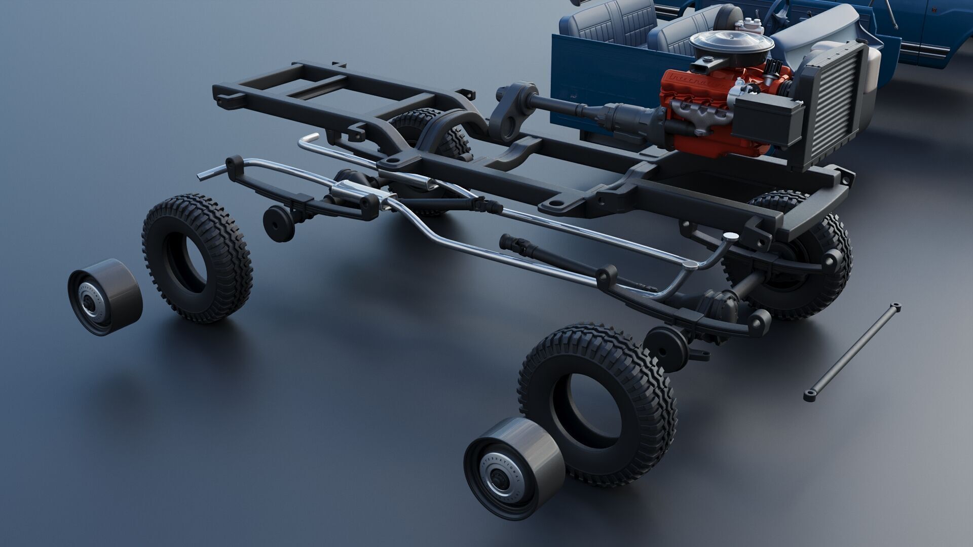 International Wagonmaster 1973 3D print model_27