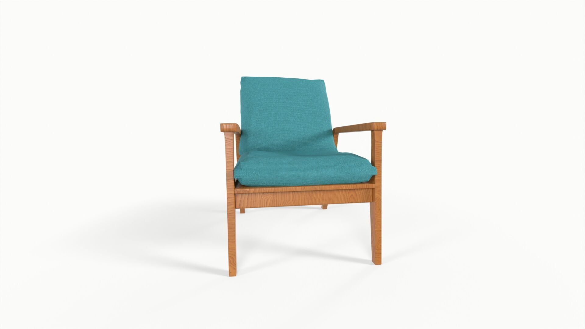 Modern Armchair 3D print model_11