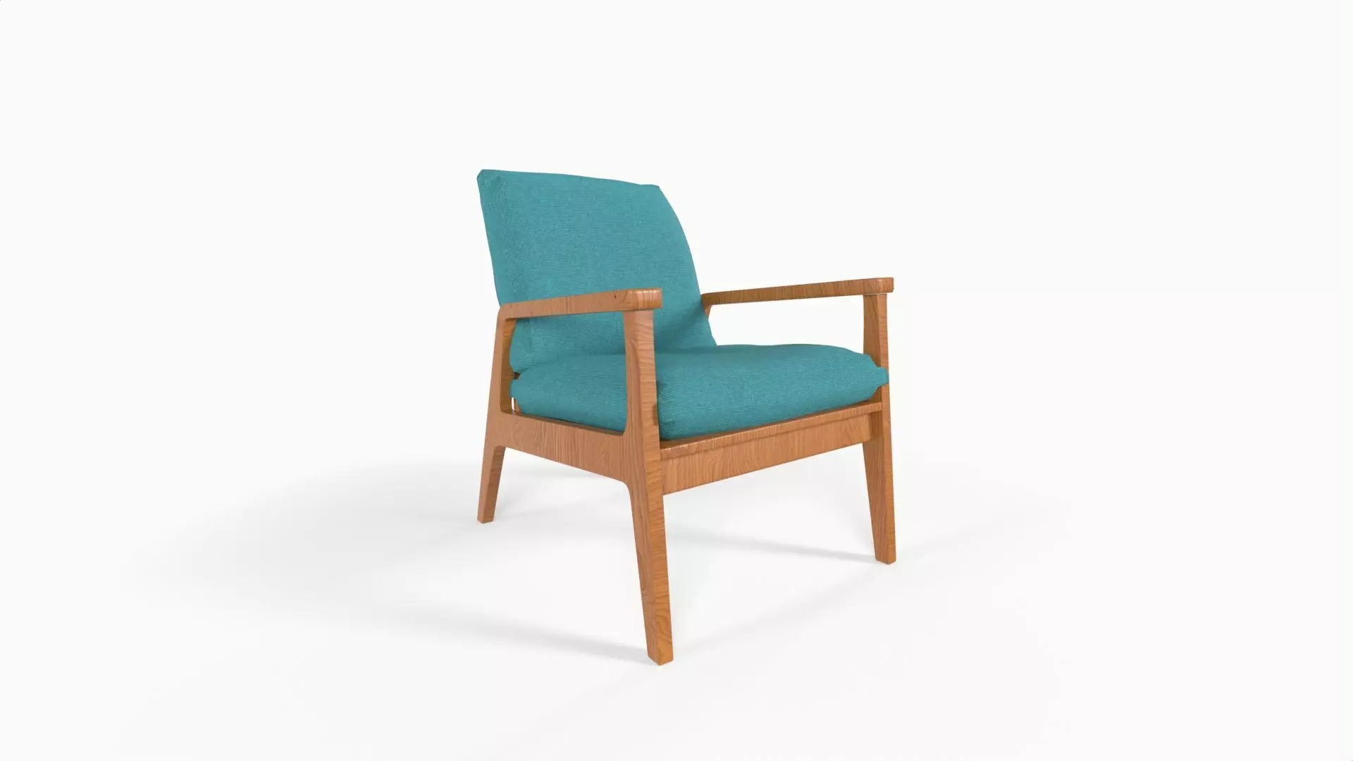 Modern Armchair 3D print model_0