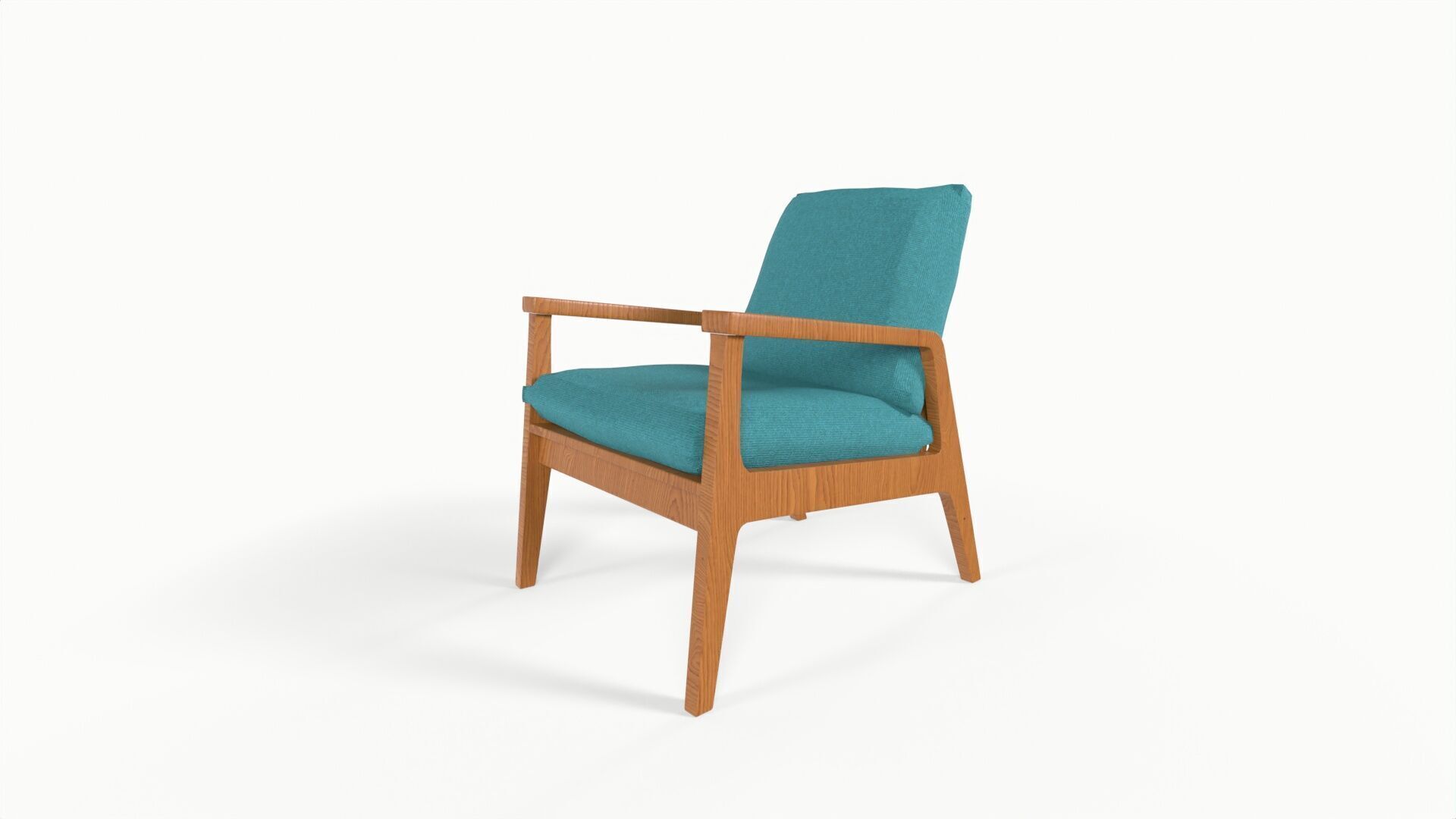 Modern Armchair 3D print model_9
