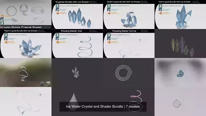Ice Water Crystal and Shader Bundle
