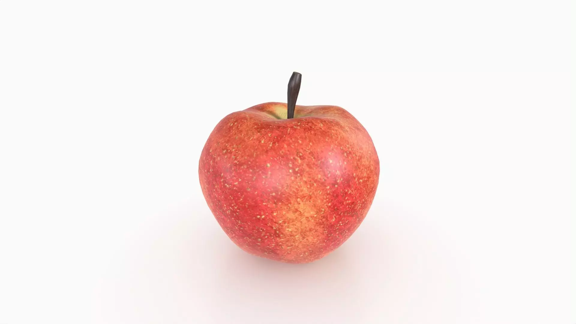 Realistic Apple 3D print model_0