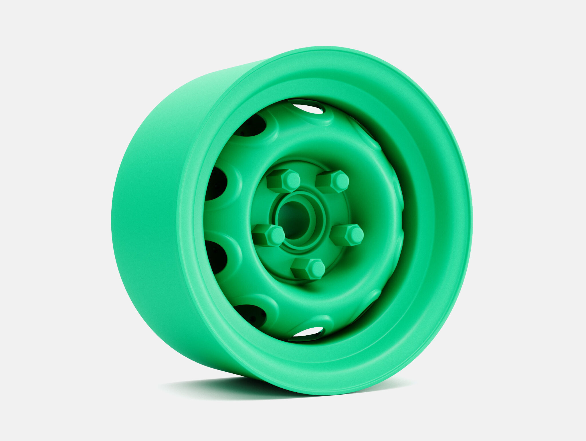 15x8 Mopar Rallye Wheel and Brake 3D print model_4