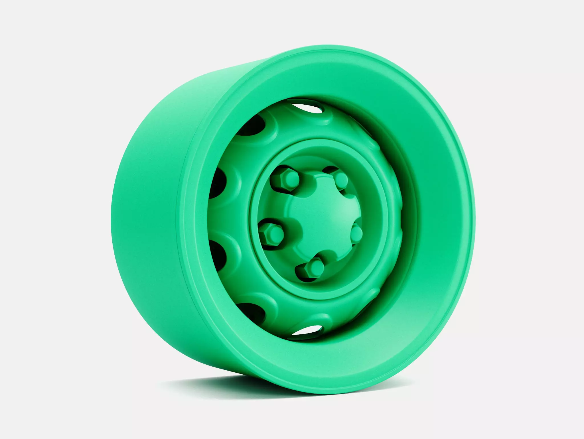 15x8 Mopar Rallye Wheel and Brake 3D print model_3